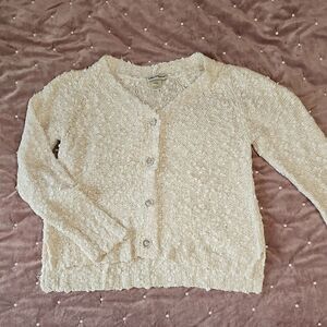 Cotton Emporium Ivory Knit Sweater, Size M